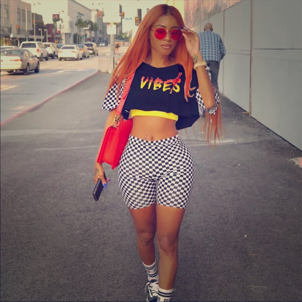 ~Sexy vibes 2 Piece blacks &white~